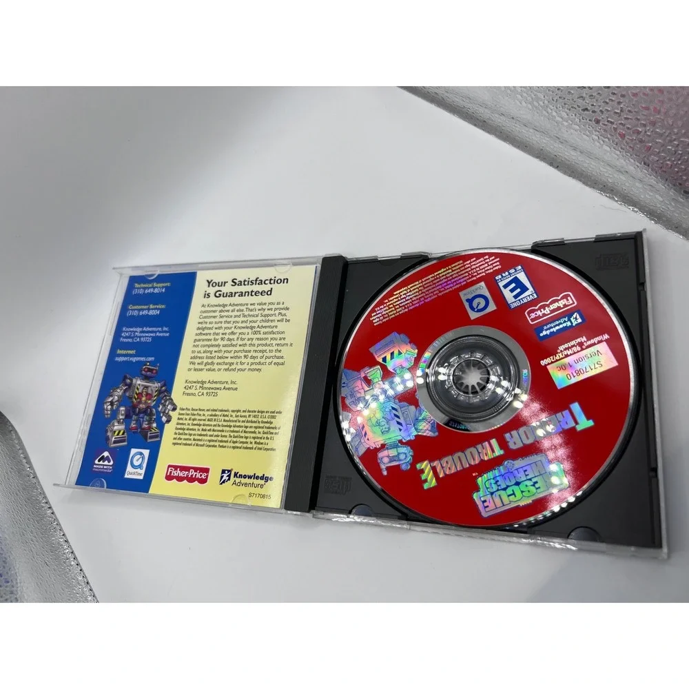 Vintage Fisher-Price‎ Rescue Heroes Tremor Trouble CD-ROM Children's Games 1990s